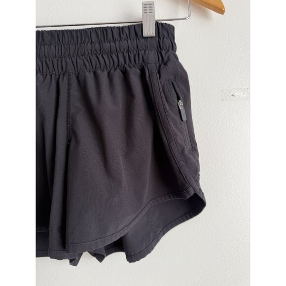 Lululemon Tracker Lined Black Short V 4" Running Training Outdoor Sweat Wicking - Picture 6 of 12